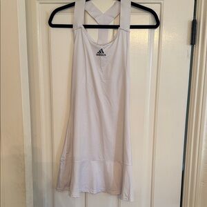 Adidas Women's White Tennis Dress with boy shorts